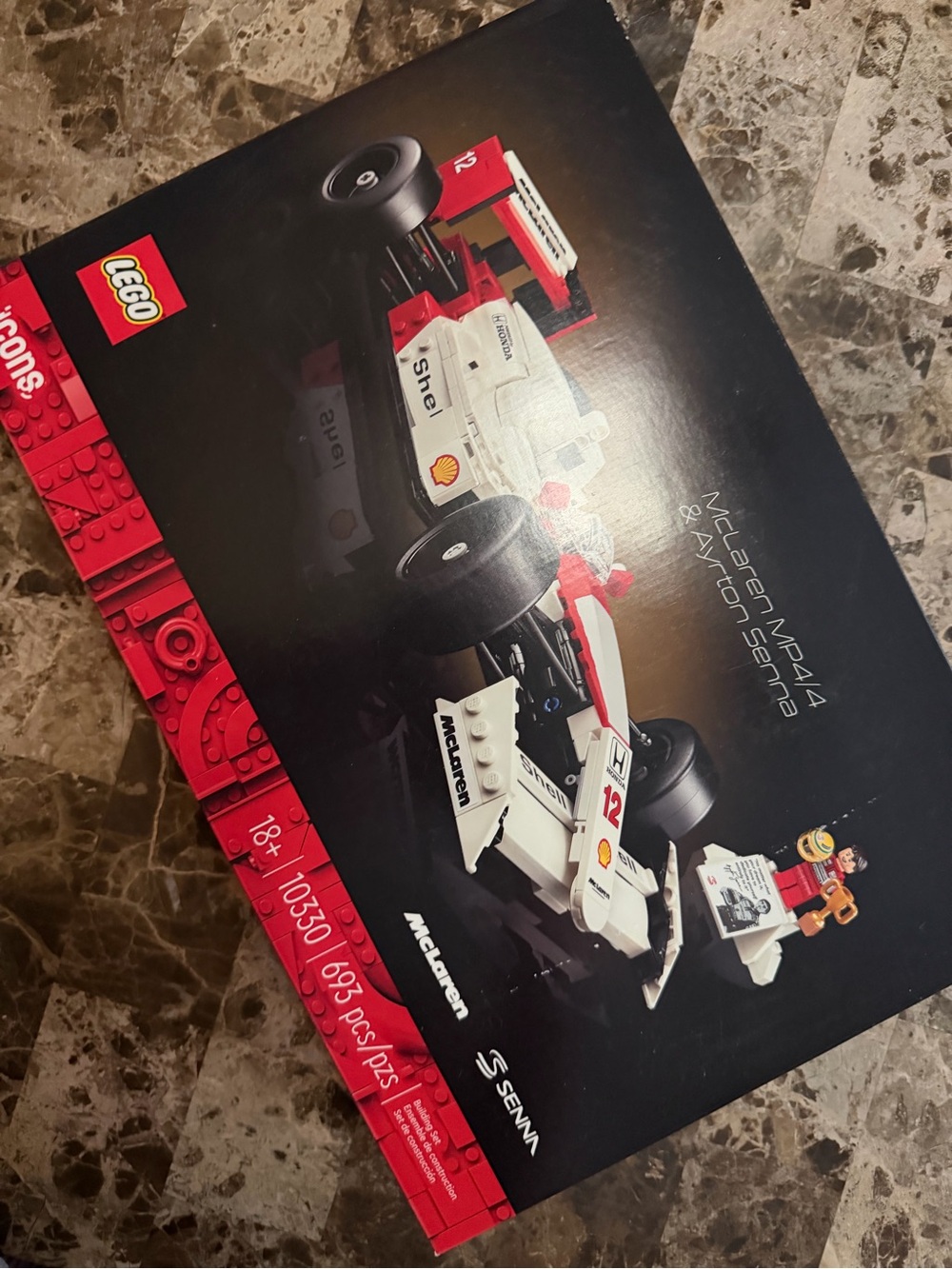 LEGO McLaren Race Car Set in White & Red